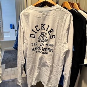 Dickies White Graphic Long Sleeve Tee